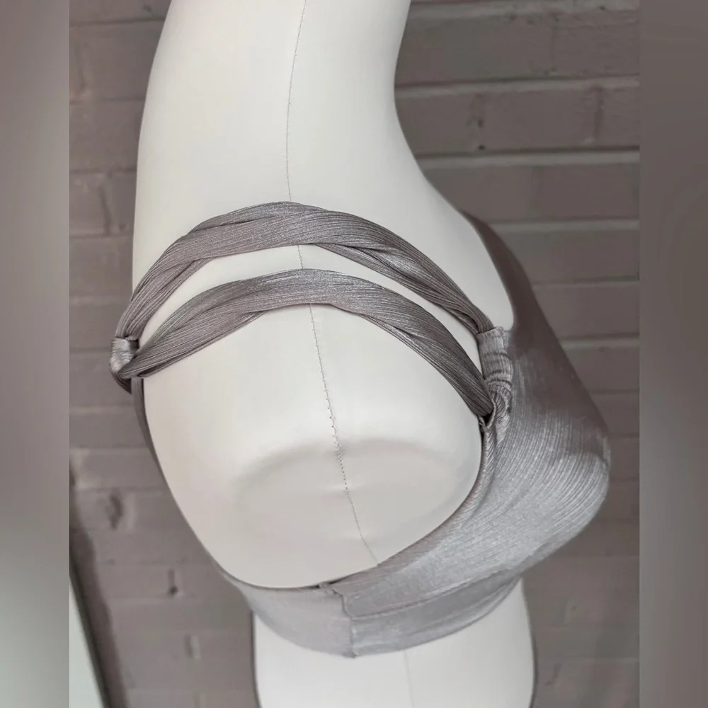 H&M pewter silver bikini 6 -Small